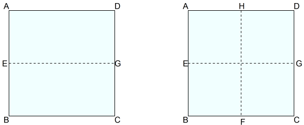 正方形に内接する正三角形を紙を折って作る Note Board