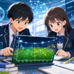 【次期指導要領先取り】サッカーW杯を題材とした算数・数学科教材開発　中学校版（情報技術連携とモデル化）