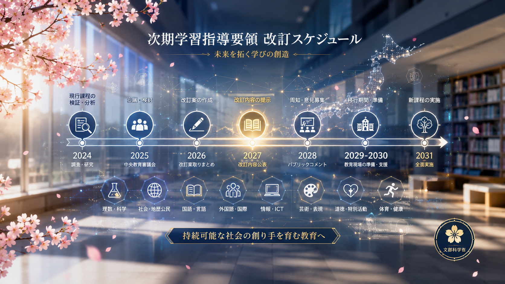 【完全ガイド】次期学習指導要領の改訂スケジュール：2030年度の全面実施までを網羅