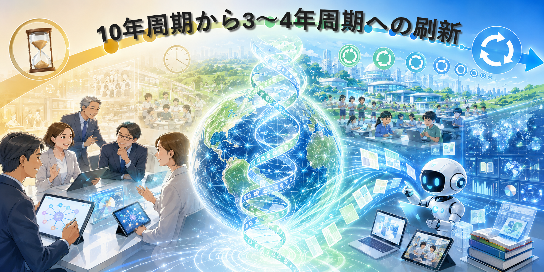 自律型AIが導く教育行政の刷新：学習指導要領の3〜4年周期改訂への転換