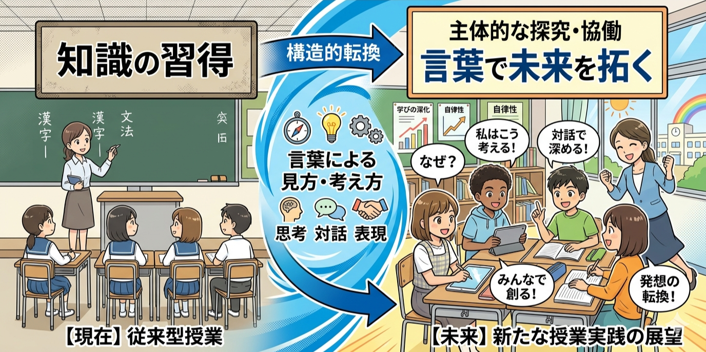 生成AI時代の国語科改革：小中高の「言葉による見方・考え方」新授業案