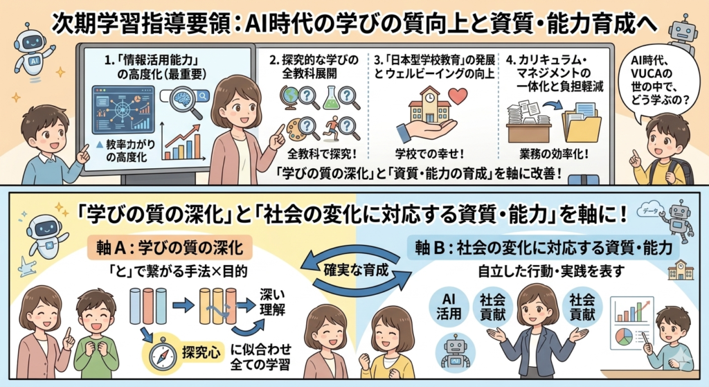 次期学習指導要領 改善のポイント