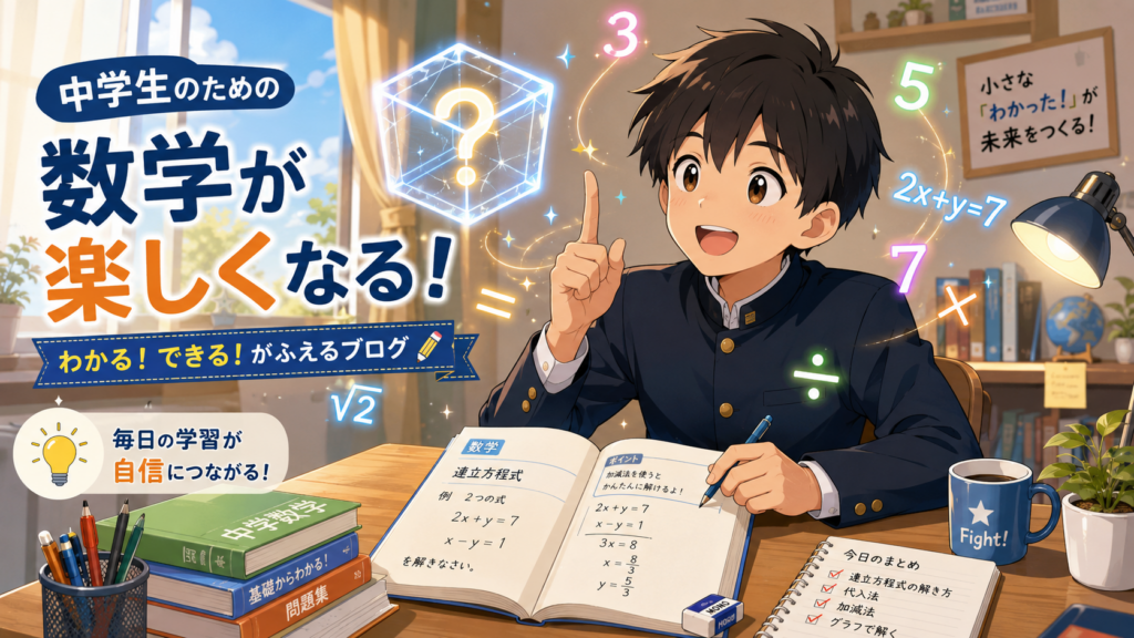 【中1数学】文字と式でつまずく原因は？拒絶反応をなくす3つの教え方